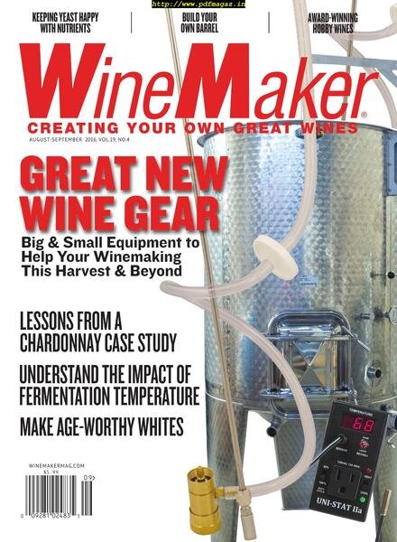 WineMaker – August-September 2016 Cover