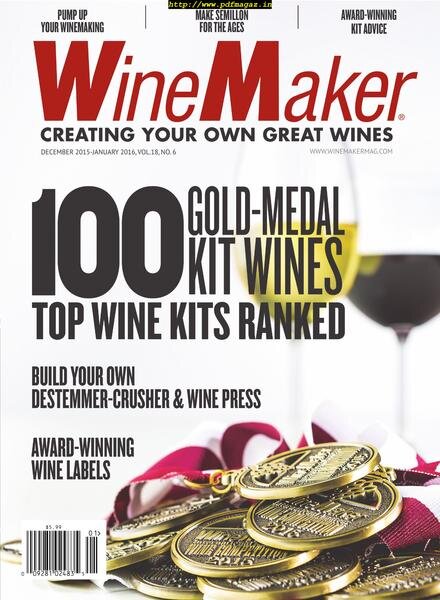 WineMaker – December 2015 – January 2016 Cover