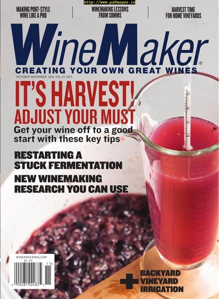 WineMaker – October-November 2016 Cover