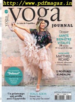Yoga Journal France – avril 2019