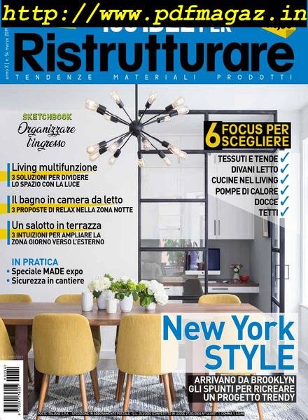 100 Idee per Ristrutturare – marzo-aprile 2019 Cover