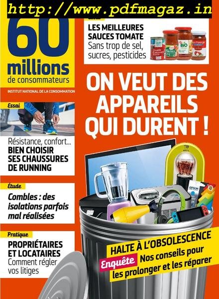 60 Millions de Consommateurs – Avril 2019 Cover
