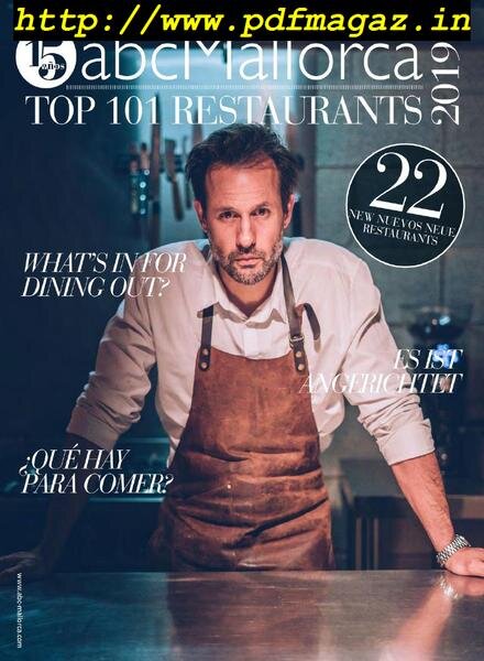 abcMallorca Magazine – Top 101 Restaurants 2019 Cover