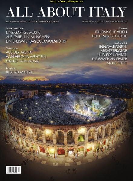 All About Italy German Edition – April 2019 Cover