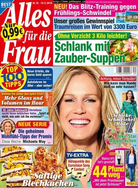 Alles fur die Frau – 10 Mai 2019 Cover