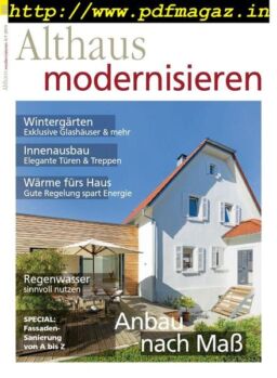 Althaus Modernisieren – Mai 2019