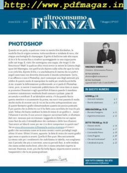 Altroconsumo Finanza – 7 Maggio 2019