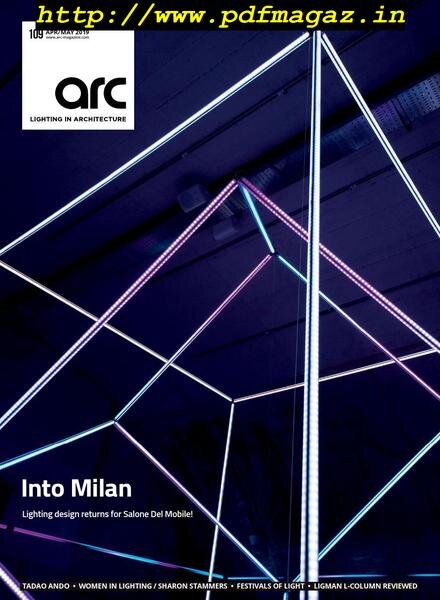 Arc Lighting in Architecture – April May 2019 Cover