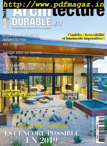 Architecture Durable – mai 2019 Cover
