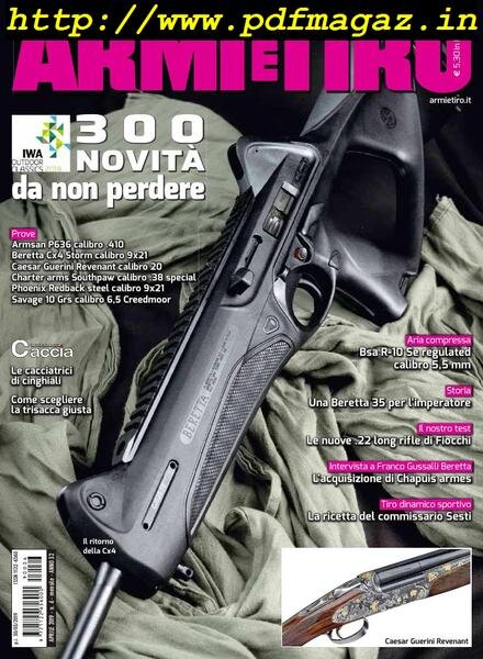 Armi e Tiro – Aprile 2019 Cover
