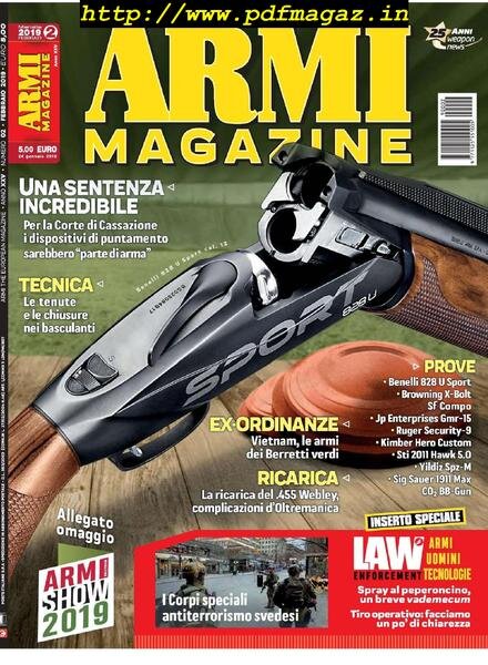 Armi Magazine – Febbraio 2019 Cover