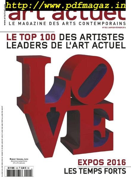 Art Actuel – janvier 2016 Cover