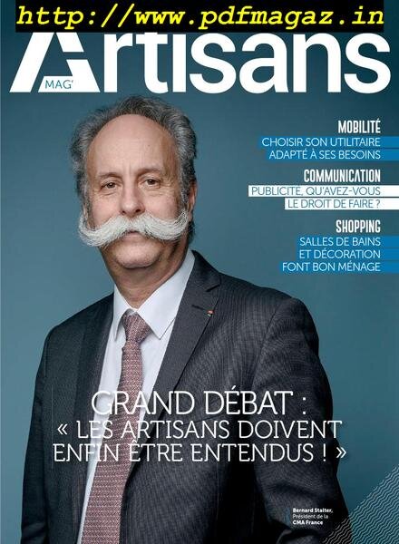 Artisans Mag – avril 2019 Cover