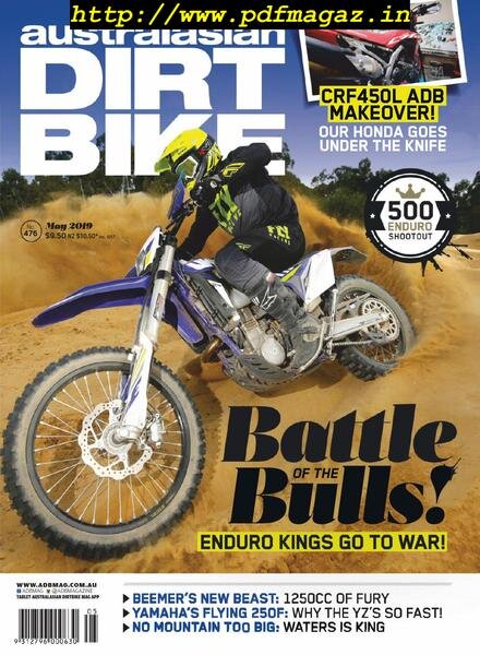 Australasian Dirt Bike – May 2019 Cover
