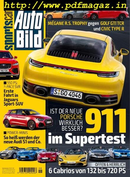 Auto Bild Sportscars – Mai 2019 Cover