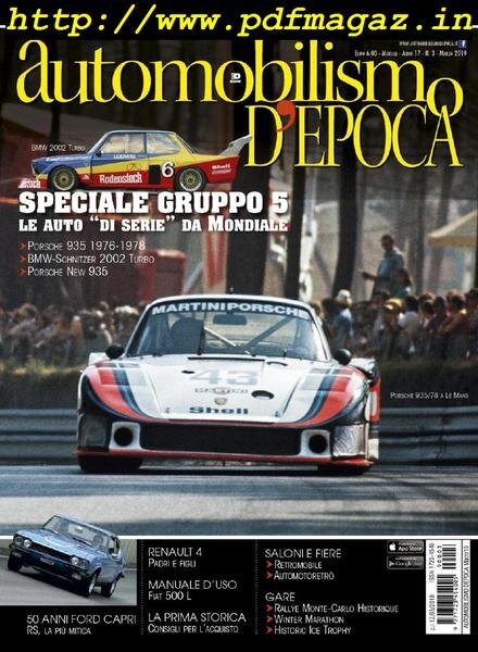 Automobilismo d’Epoca – Marzo 2019 Cover