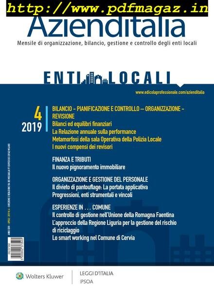Azienditalia – Aprile 2019 Cover