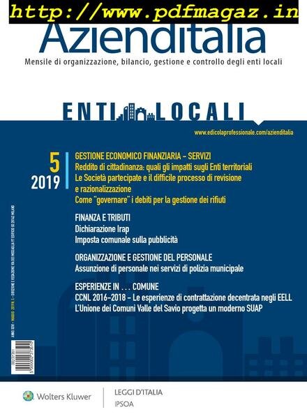 Azienditalia – Maggio 2019 Cover