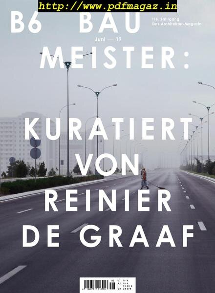 Baumeister – Juni 2019 Cover