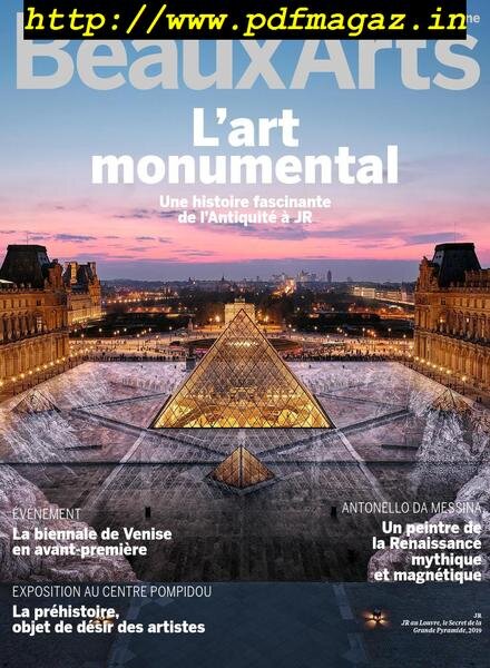 Beaux Arts – mai 2019 Cover
