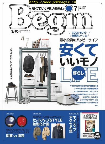 Begin – 2019-05-01 Cover