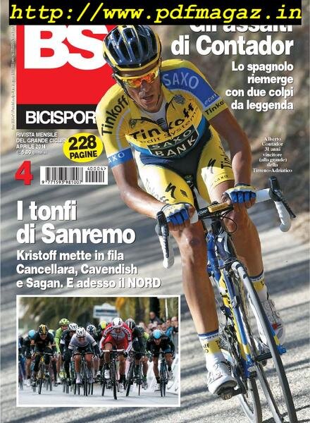 Bicisport – Aprile 2014 Cover