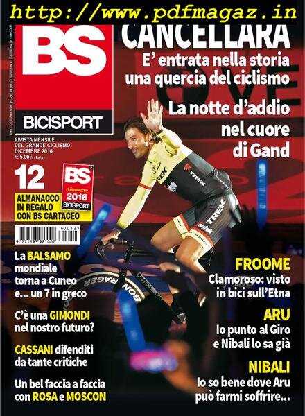 Bicisport – Dicembre 2016 Cover