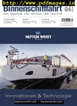 Binnenschifffahrt – April 2019