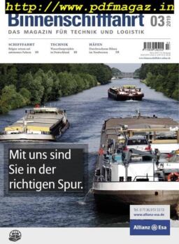 Binnenschifffahrt – Marz 2019