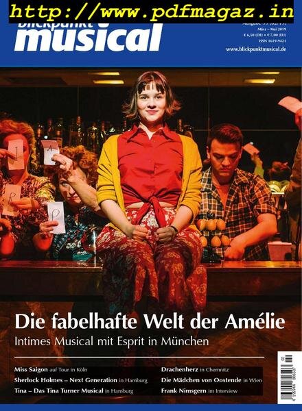 Blickpunkt Musical – Marz-Mai 2019 Cover