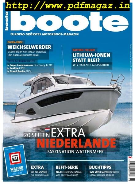 Boote – Juni 2019 Cover