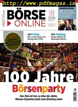 BOrse Online – 02 Mai 2019
