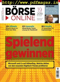 BOrse Online – 09 Mai 2019