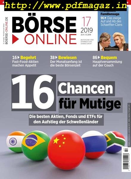 BOrse Online – 25 April 2019 Cover