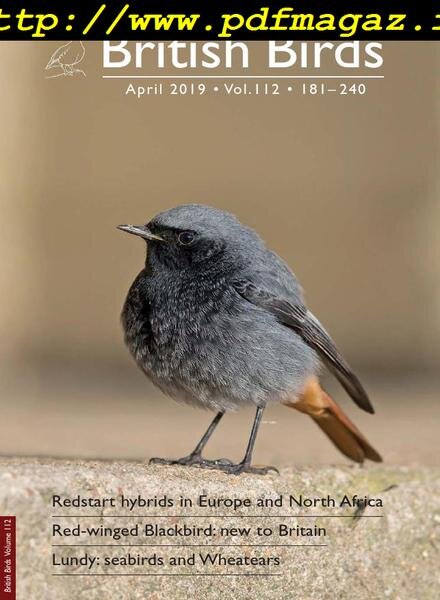 British Birds – April 2019 Cover