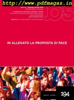 Buddismo e Societa – Maggio-Giugno 2019