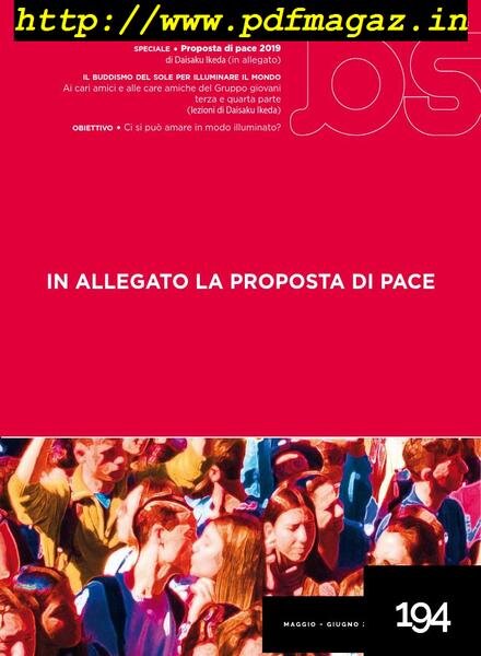 Buddismo e Societa – Maggio-Giugno 2019 Cover