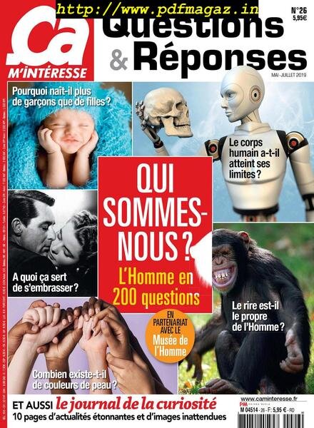 ca M’Interesse Questions & Reponses – Mai-Juillet 2019 Cover