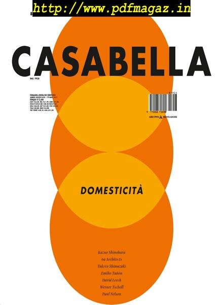 Casabella – aprile 2019 Cover