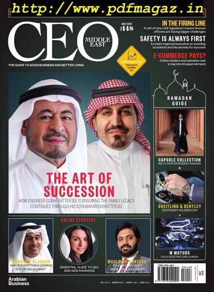 CEO Middle East – May 2019 Cover
