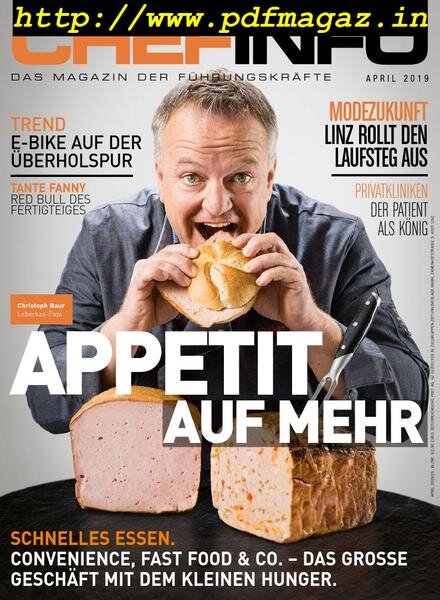 Chefinfo – April 2019 Cover