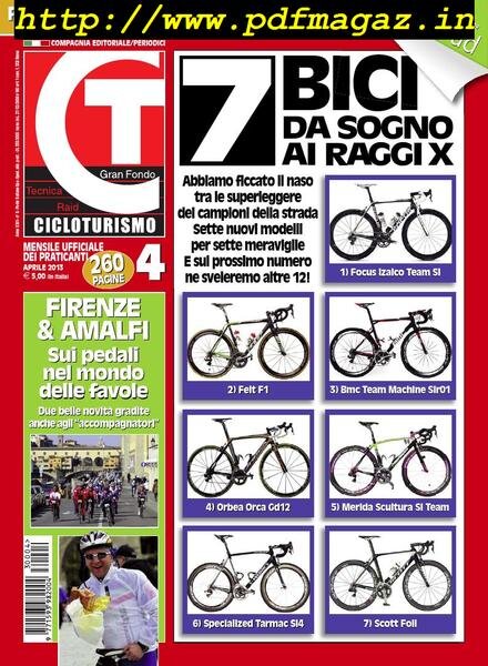 Cicloturismo – Aprile 2013 Cover