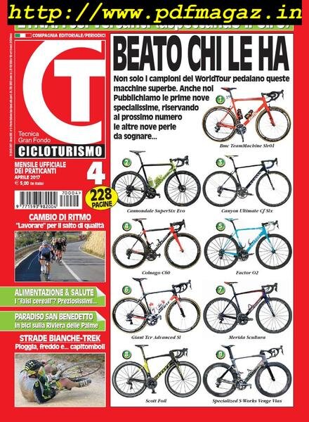 Cicloturismo – Aprile 2017 Cover