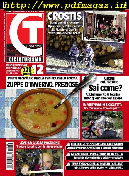 Cicloturismo – Dicembre 2012 Cover