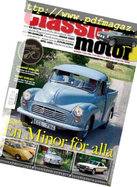 Classic Motor – mars 2019 Cover