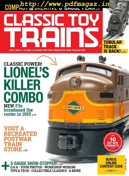 Classic Toy Trains – July 2019 Cover