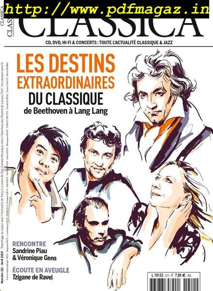 Classica – avril 2019 Cover