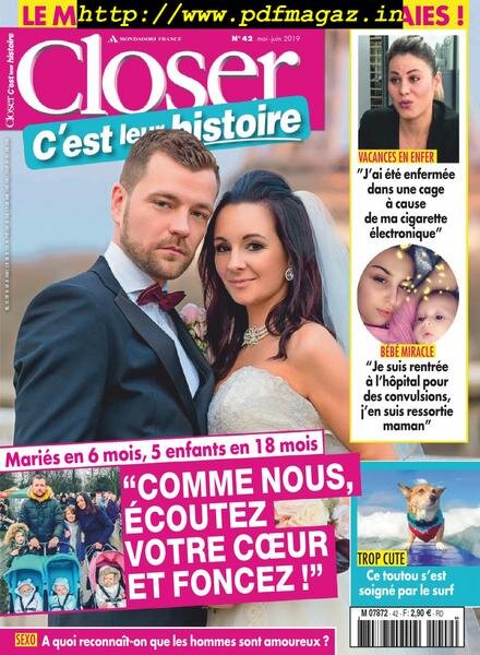 Closer C’est leur histoire – mai-juin 2019 Cover