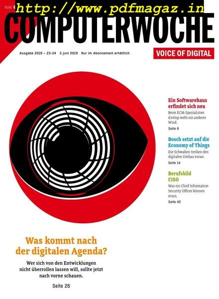 Computerwoche – 03 Juni 2019 Cover