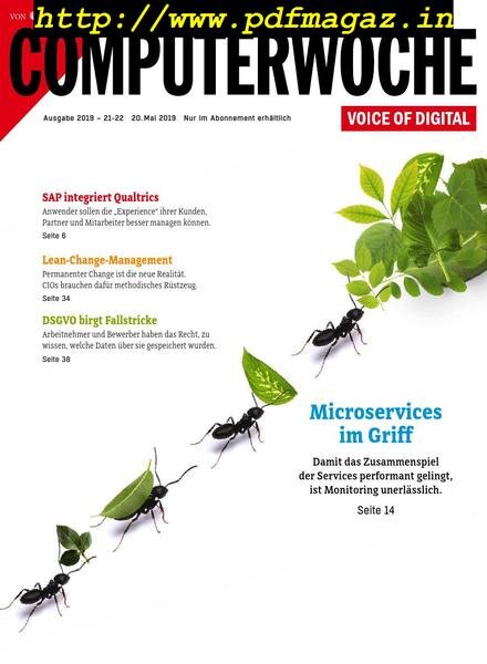 Computerwoche – 20. Mai 2019 Cover